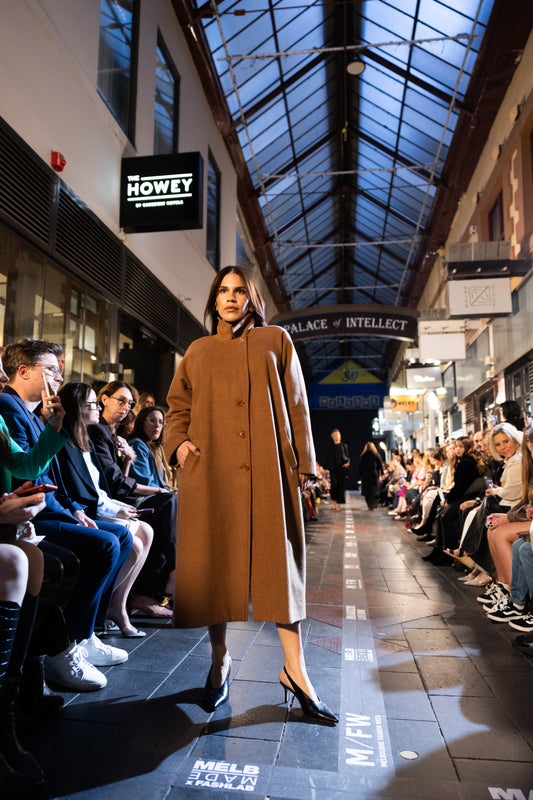 Launch at Melbourne Fashion Week as part of Makers Lane Runway and Pop-Up