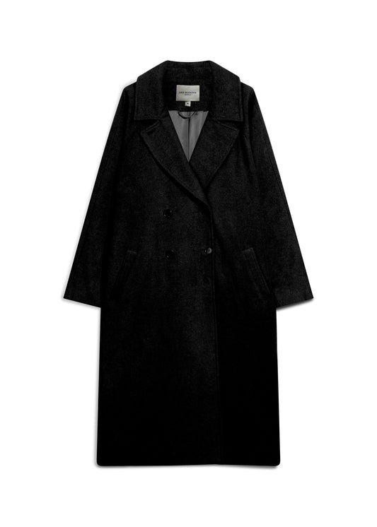Anderson Double-Breasted Coat in Black