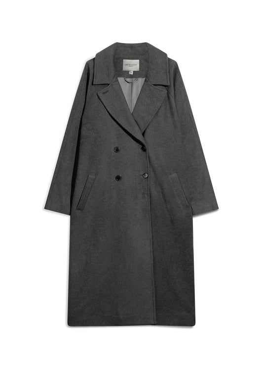 Anderson Double-Breasted Coat in Charcoal