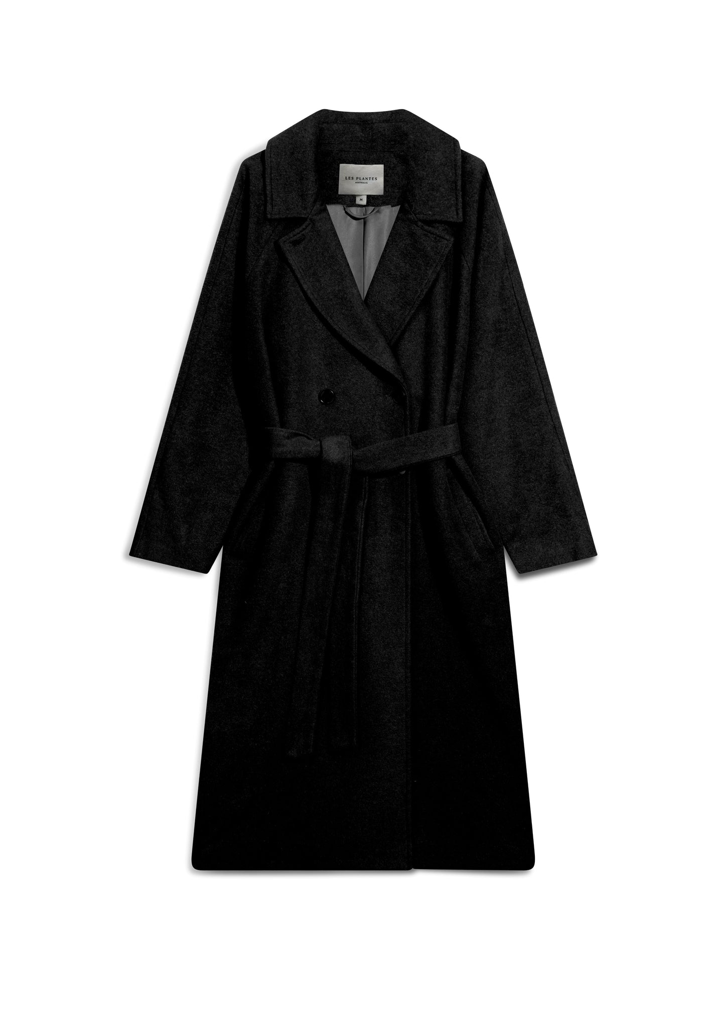Anderson Double-Breasted Coat in Black