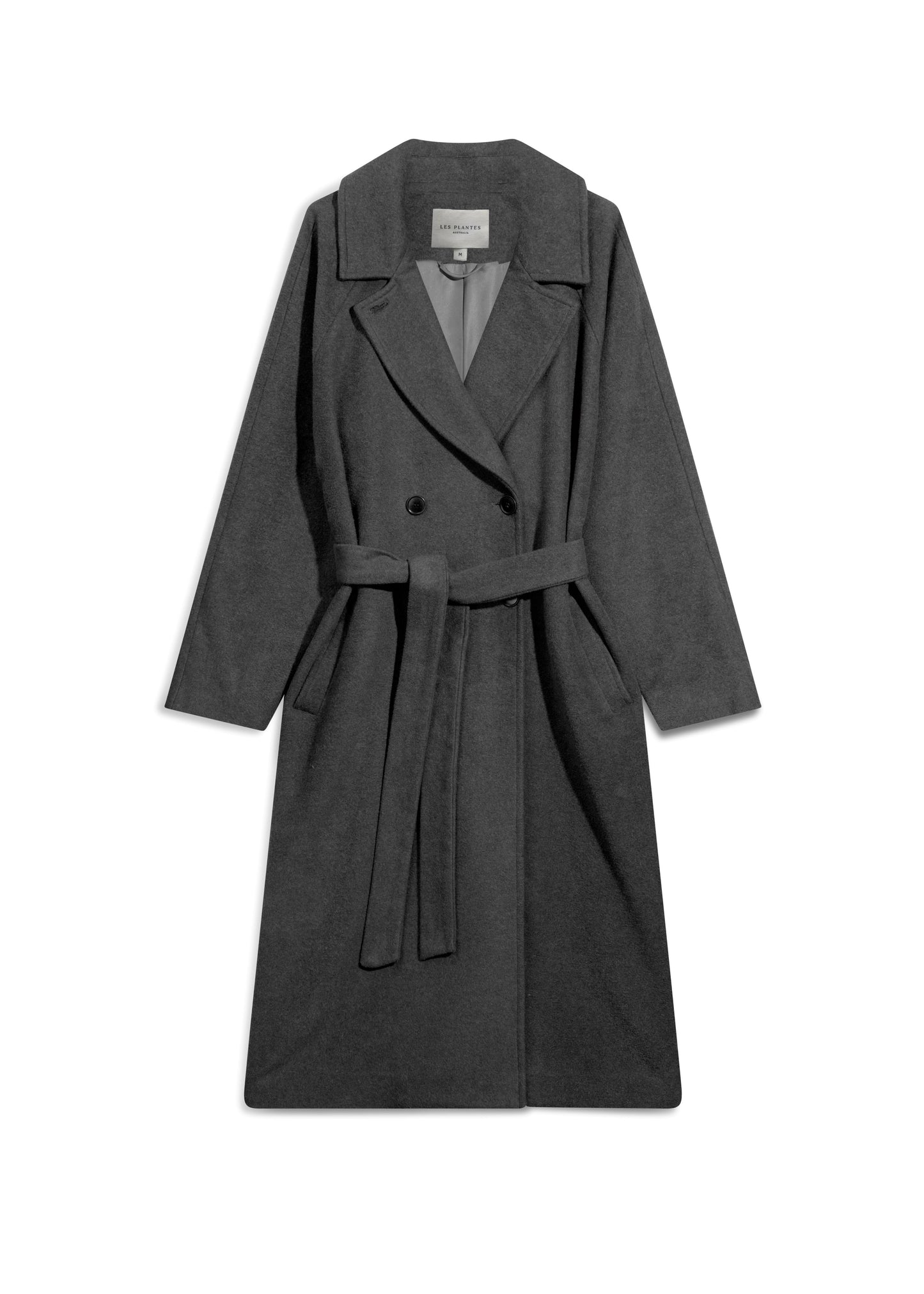 Anderson Double-Breasted Coat in Charcoal
