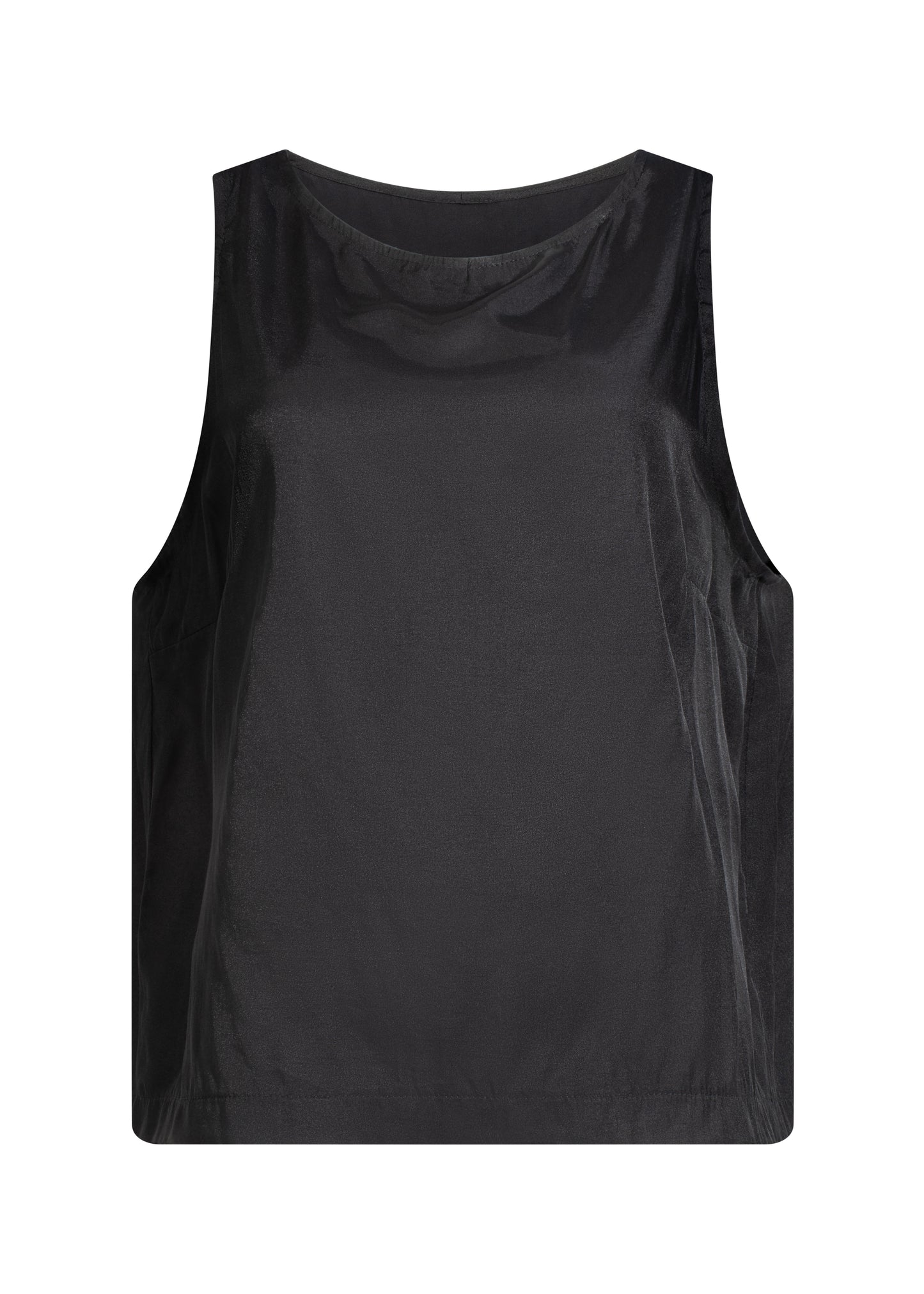 High-Neck Jett Top in Deadstock Viscose