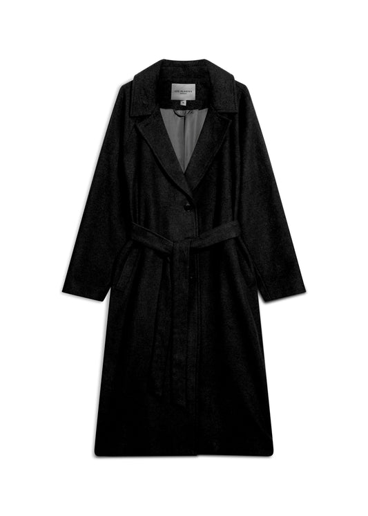Phoenix Single-Breasted Coat in Black
