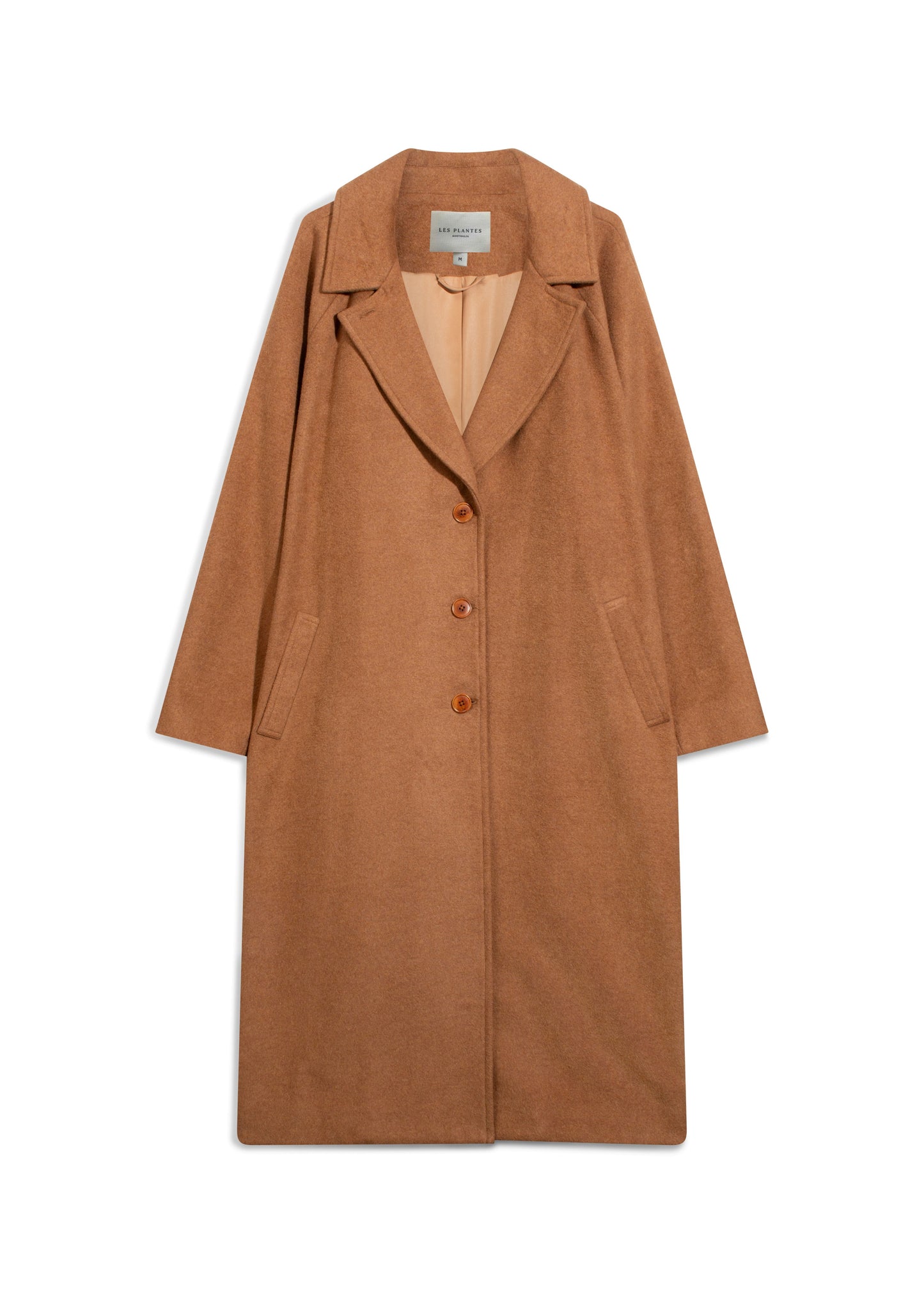 Phoenix Single-Breasted Coat in Cinnamon
