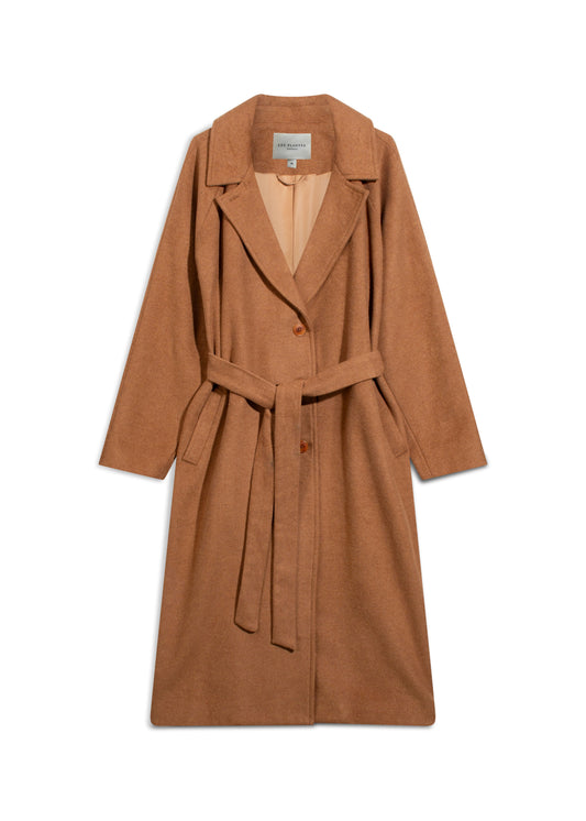Phoenix Single-Breasted Coat in Cinnamon
